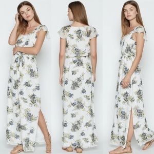 Joie Astilbe Silk Floral Maxi Dress Sz Small